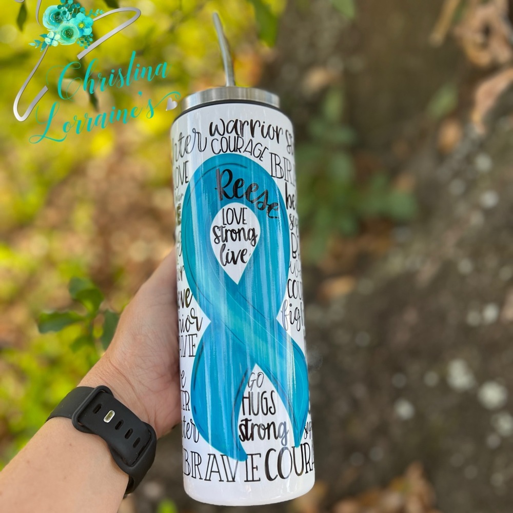 Ovarian Cancer Personalized Tumbler